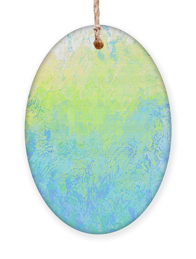 Spring Ornament featuring the painting Spring Morning by Linda Bailey