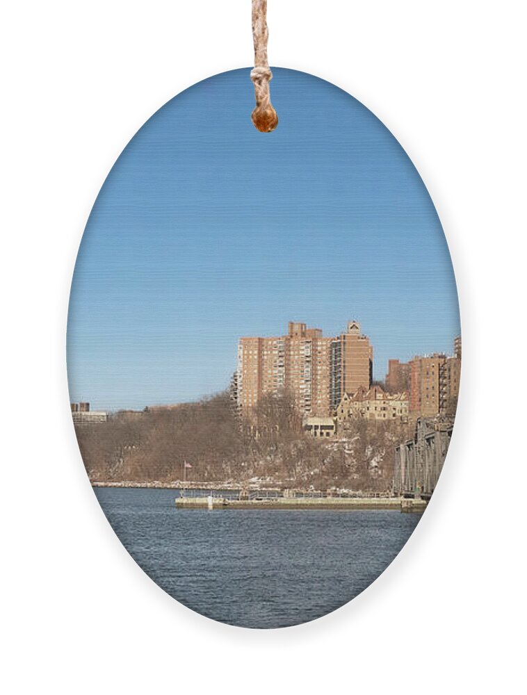 Spuyten Duyvil Ornament featuring the photograph Spuyten Duyvil Crossing by Cole Thompson