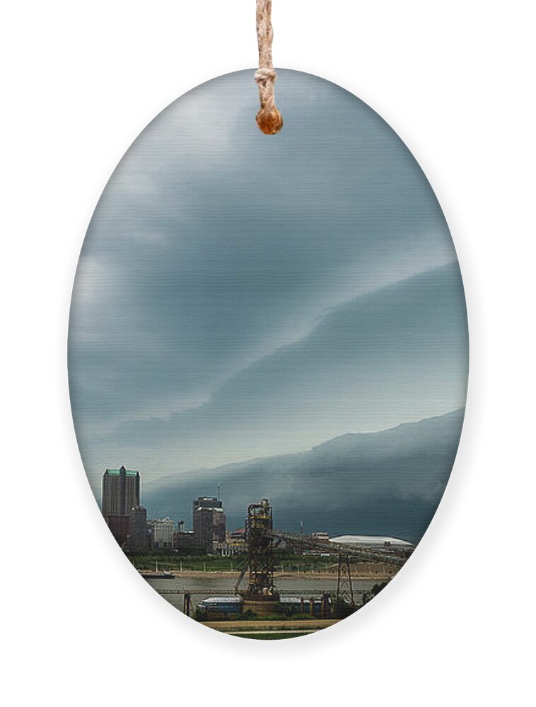 Weather Ornament featuring the photograph St. Louis Shelf by Marcus Hustedde