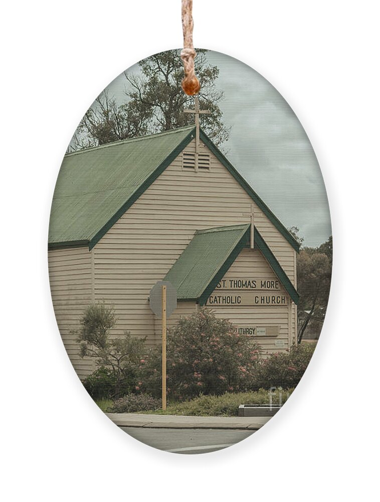 Buildings Ornament featuring the photograph St Thomas More Catholic Church, Nannup by Elaine Teague
