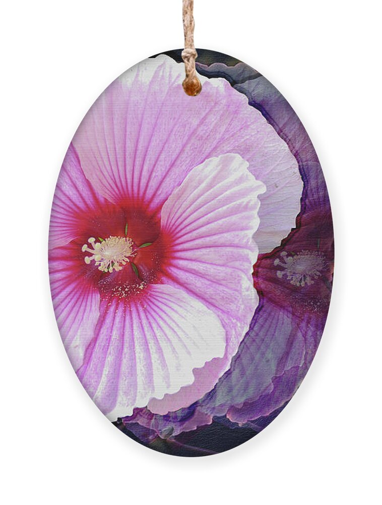 Pink Ornament featuring the photograph Starry Starry Night Hibiscus by Bentley Davis