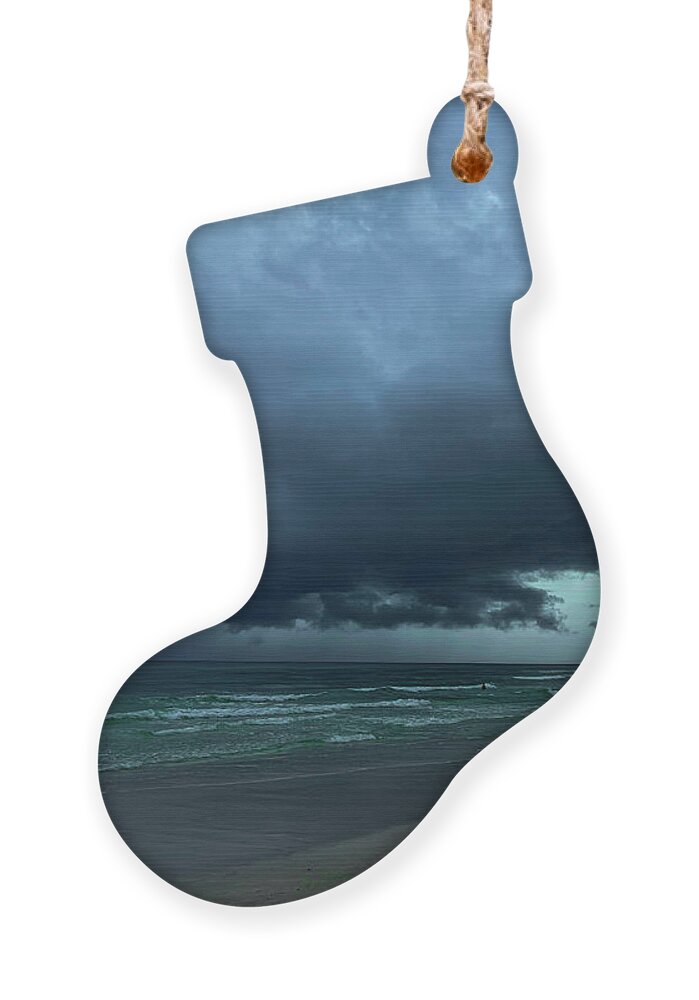 Storm Ornament featuring the photograph Stormy seas by Jamie Tyler