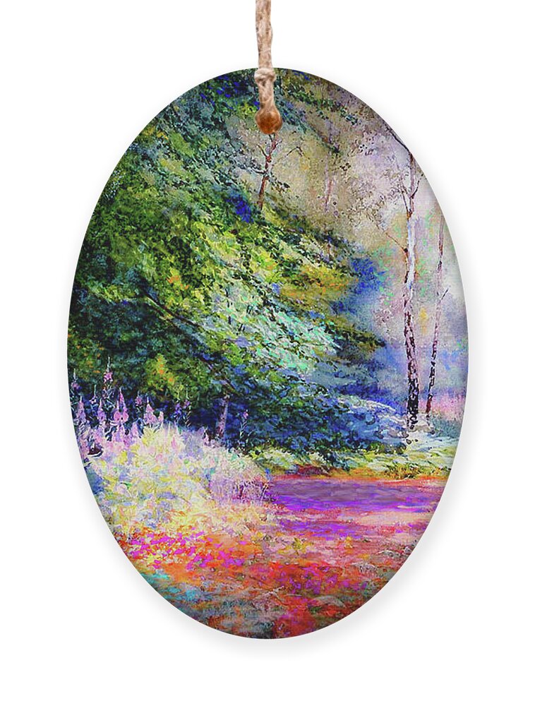 Landscape Ornament featuring the painting Sublime Summer by Jane Small