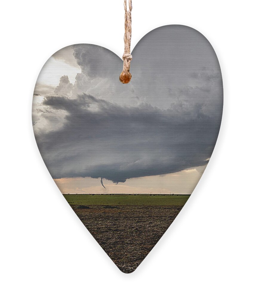 Tornado Ornament featuring the photograph Sudan, TX Tornado by Marcus Hustedde