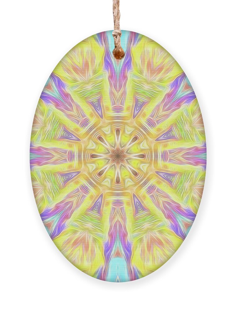 Summer Ornament featuring the photograph Summer Mandala by Beth Sawickie