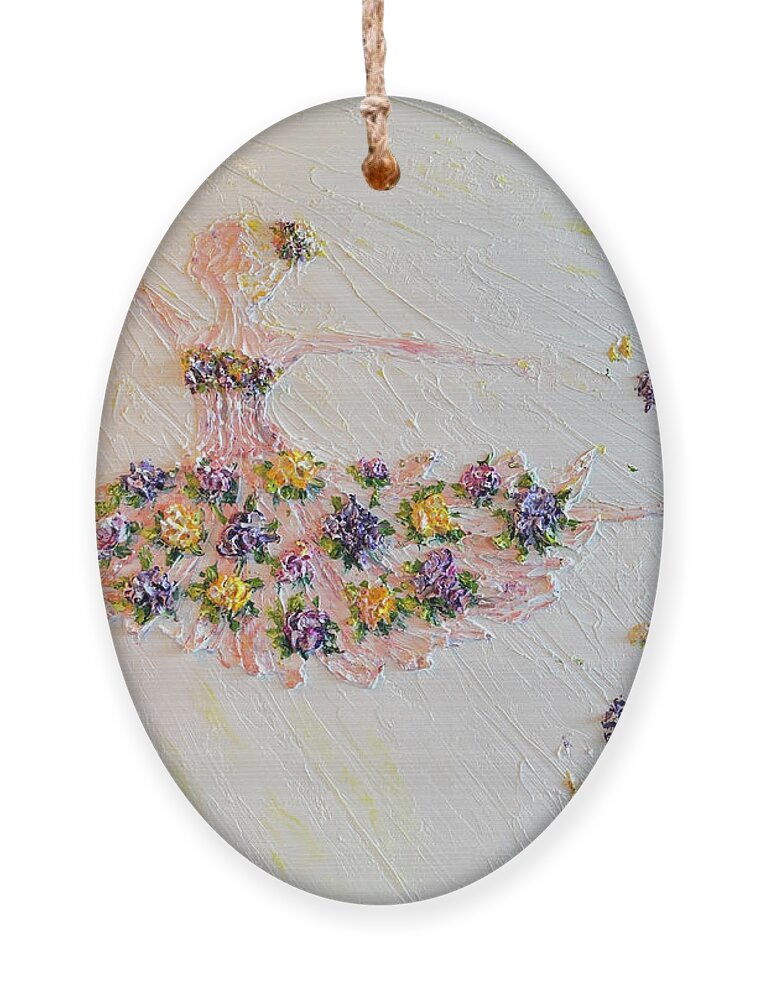 Summer Ornament featuring the painting Summer Solstice by Linda Donlin