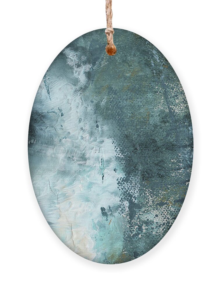 Abstract Ornament featuring the painting Summer Storm- Abstract Art by Linda Woods by Linda Woods