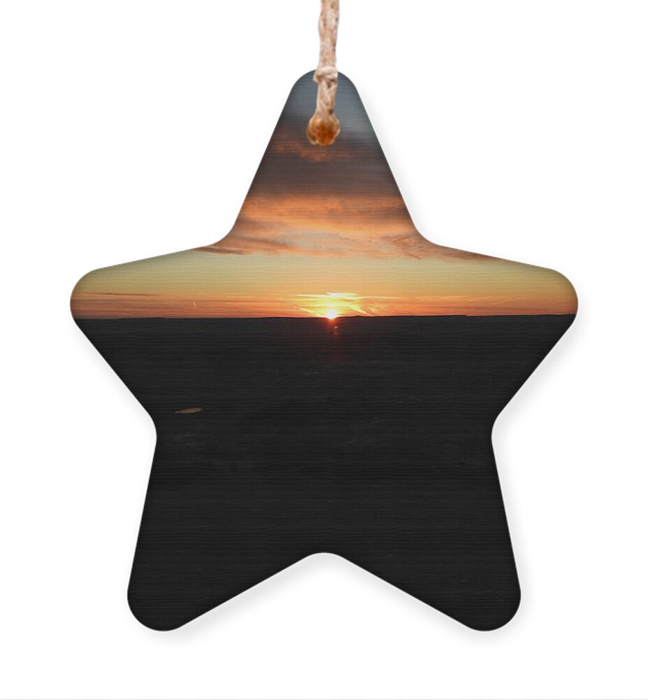 Sun Rise Ornament featuring the photograph Sun Rise from Buck Hill 2 by Amanda R Wright