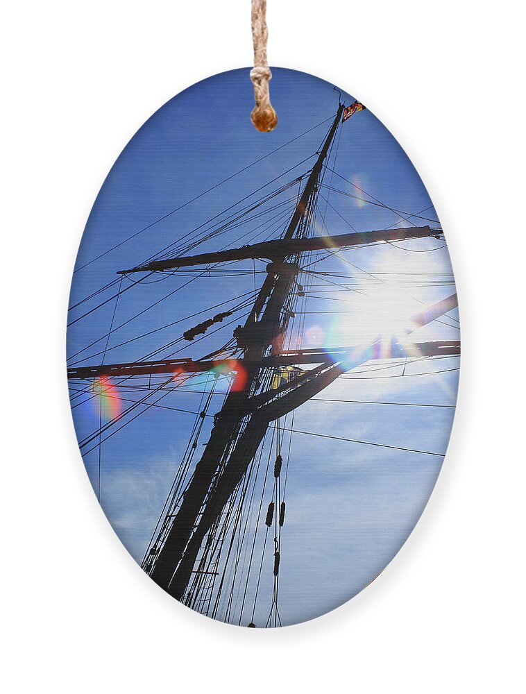 Rhode Island Ornament featuring the photograph Sunlight by Jim Feldman