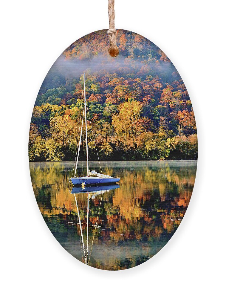 Sunrise Ornament featuring the photograph Sunrise Float by Susie Loechler