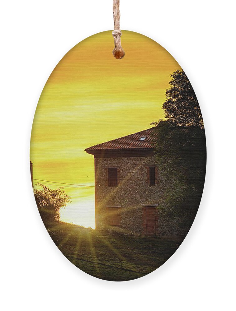 Northern Spain Ornament featuring the photograph Sunrise In Asturias by Chris Lord