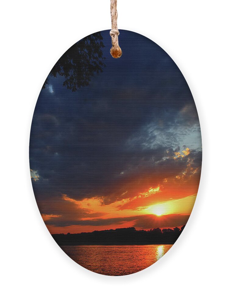 Harmony Ornament featuring the photograph Sunset Magic Above Us V by Leonida Arte