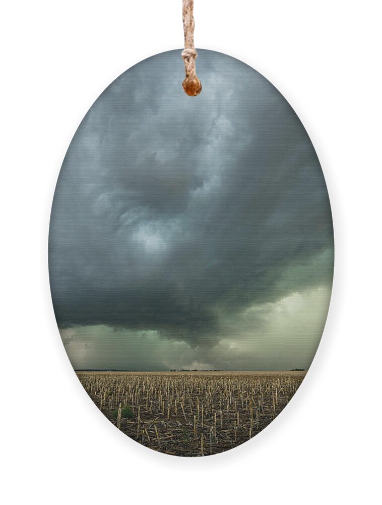 Mesocyclone Ornament featuring the photograph Supercell Storm by Wesley Aston