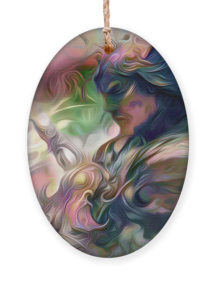 Visionary Ornament featuring the digital art Surrender by Jeff Malderez