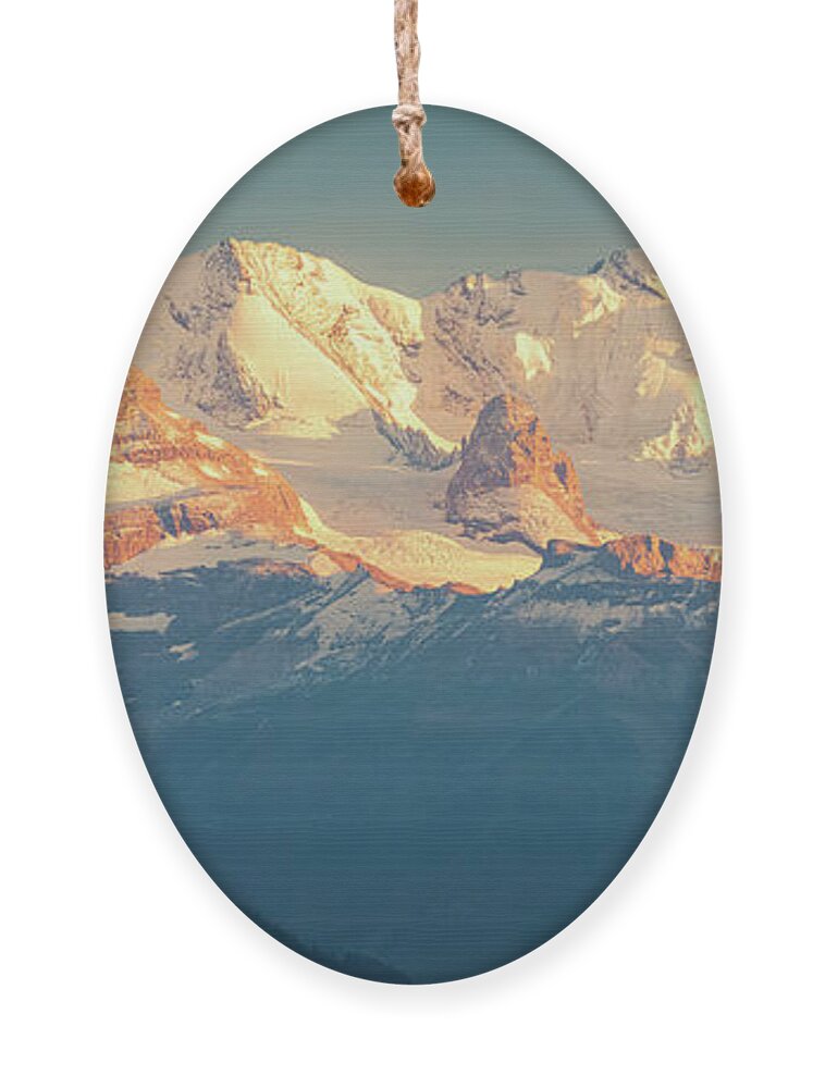 Canton Bern Ornament featuring the photograph Swiss Alps by Henk Meijer Photography