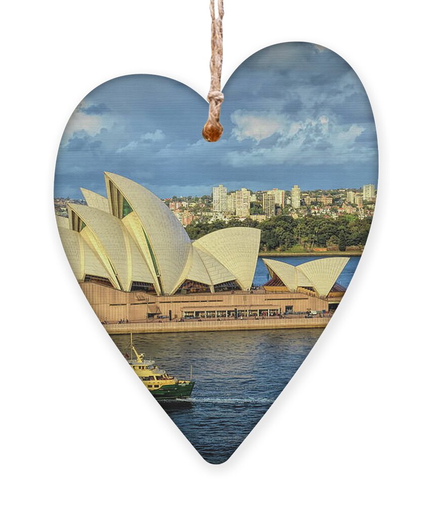 Cityscape Ornament featuring the photograph Sydney Opera House Australia by Diana Mary Sharpton