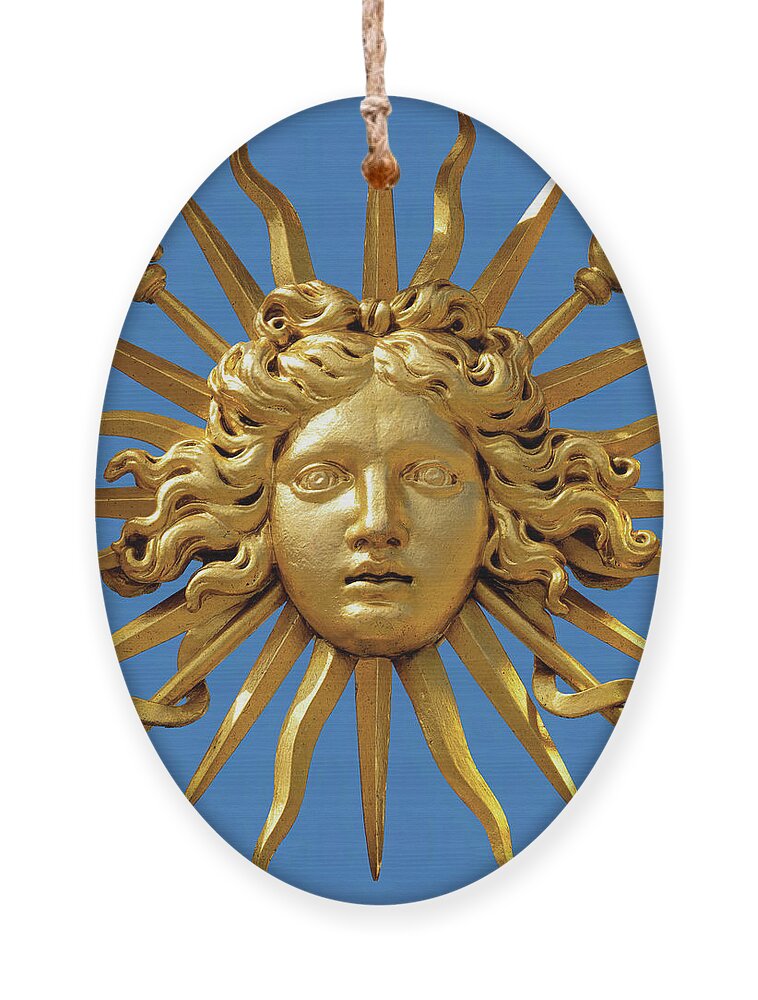 Symbol of Louis XIV the Sun King - Blue Background by Ulysse Pixel