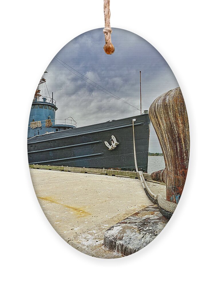Ship Ornament featuring the photograph Tamaroa Zuni Berthed by Christopher Holmes