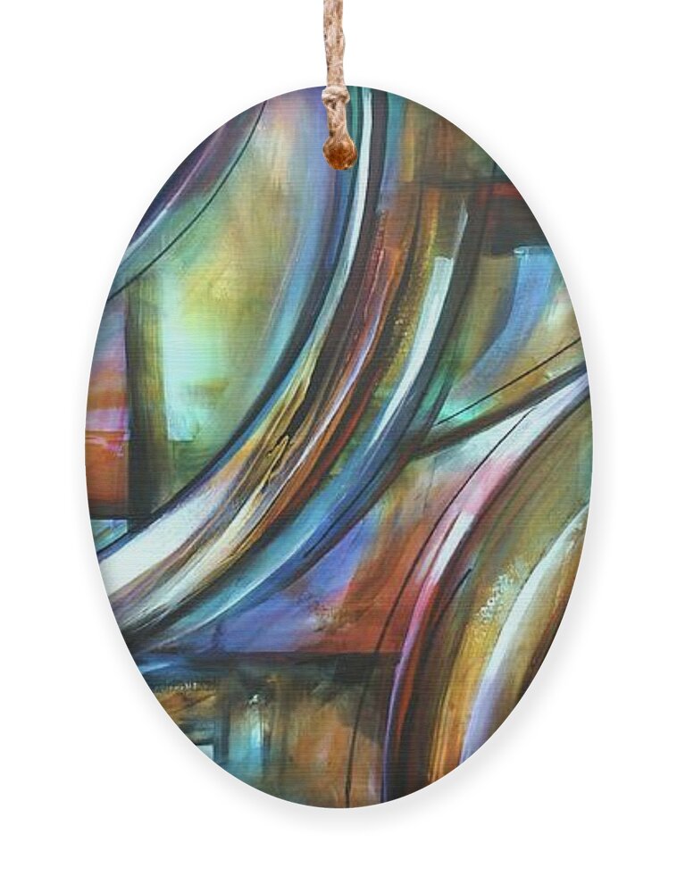 Abstract Ornament featuring the painting Tangibles by Michael Lang