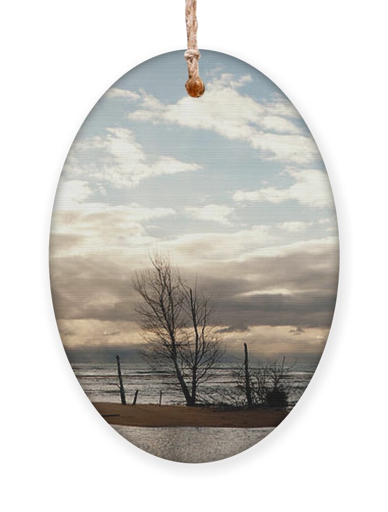 Tawas Point Ornament featuring the photograph Tawas Point, Lake Huron, Panoramic by Rich S