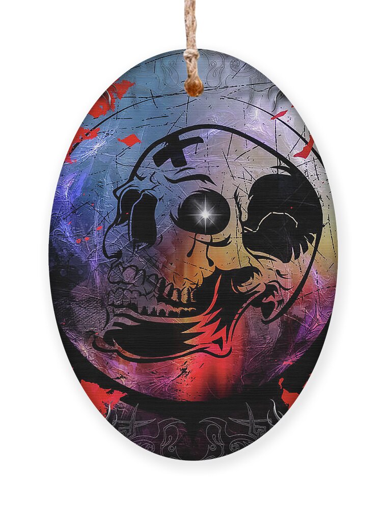 Tears Ornament featuring the digital art Tears Of A Clown by Michael Damiani
