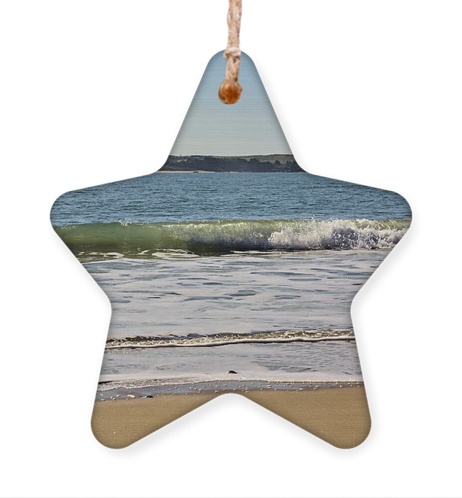 Heart Beach Wave Ornament