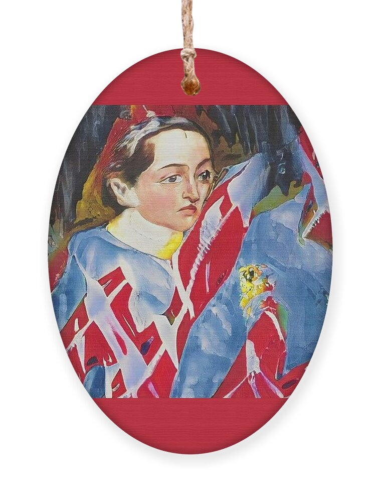  Ornament featuring the painting That was then This is now 52RED by Kasey Jones