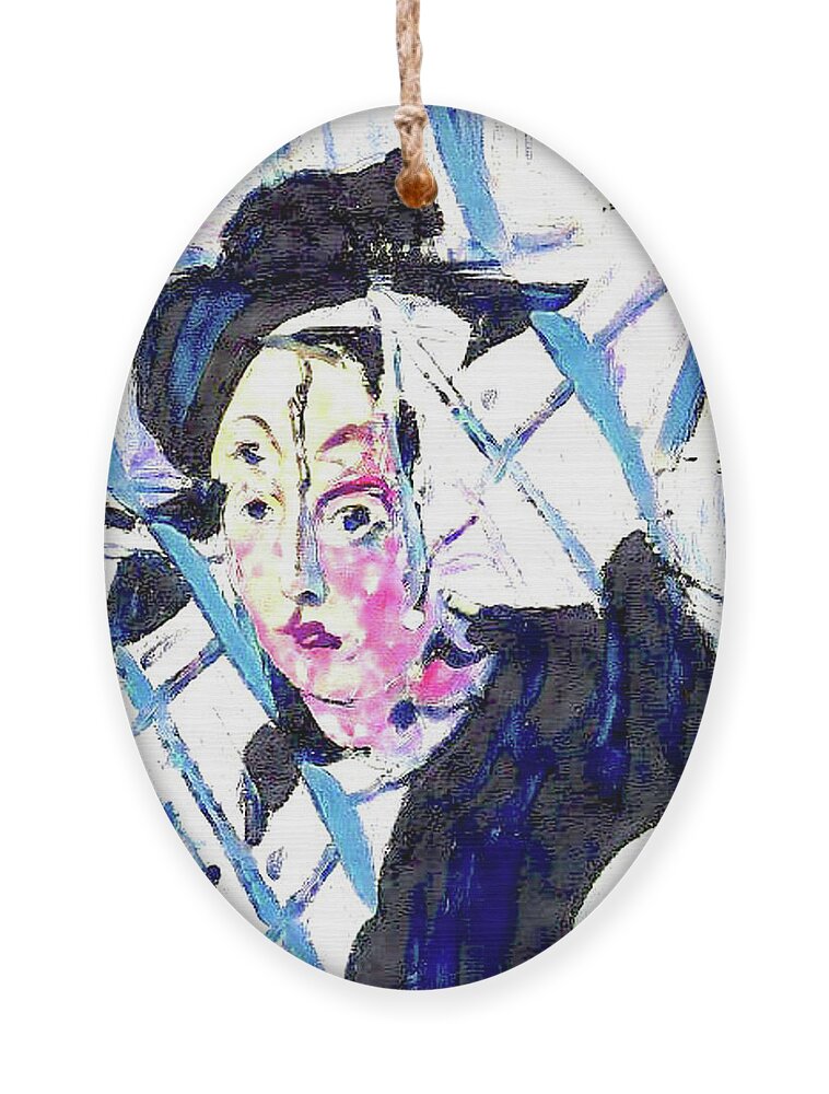 Rembrant #matisse # Monet # Picasso # Gauguin #manet # Brown Ornament featuring the painting That was then This is now IX by Kasey Jones