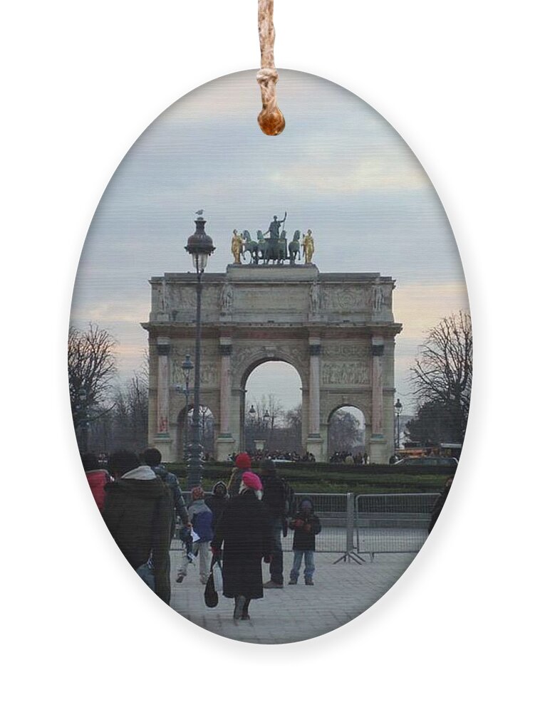 Arch Ornament featuring the photograph The Arch in Paris by Roxy Rich