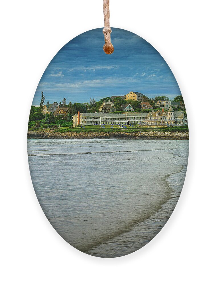 Ogunquit Ornament featuring the photograph The Beachmere by Penny Polakoff