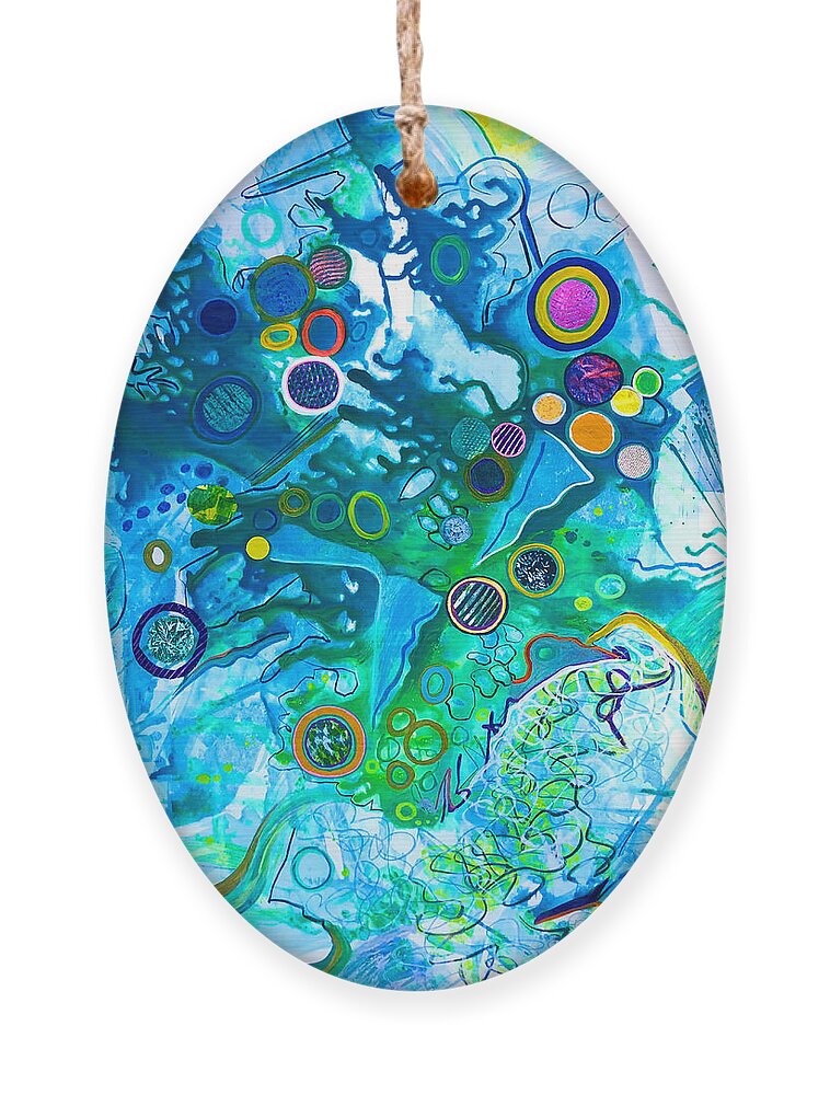  Ornament featuring the painting The Child Within by Polly Castor