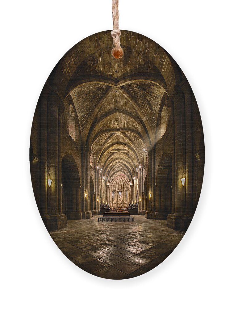 Church Ornament featuring the photograph The church of Santa Maria de la Oliva by Micah Offman