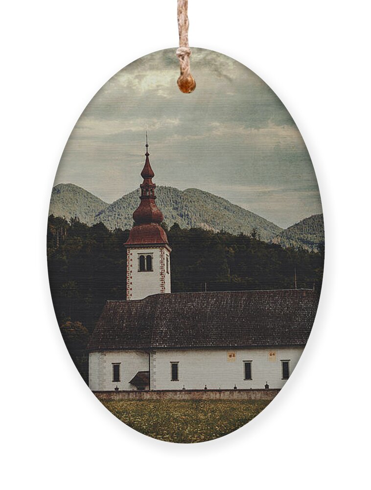Land Ornament featuring the photograph The church by Yasmina Baggili