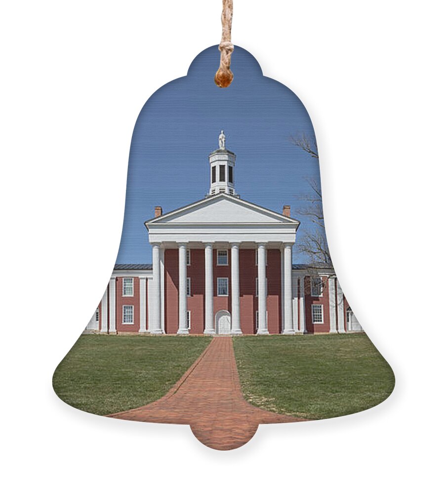 Washington And Lee University Ornament featuring the photograph The Colonnade - Washington and Lee University by Susan Rissi Tregoning