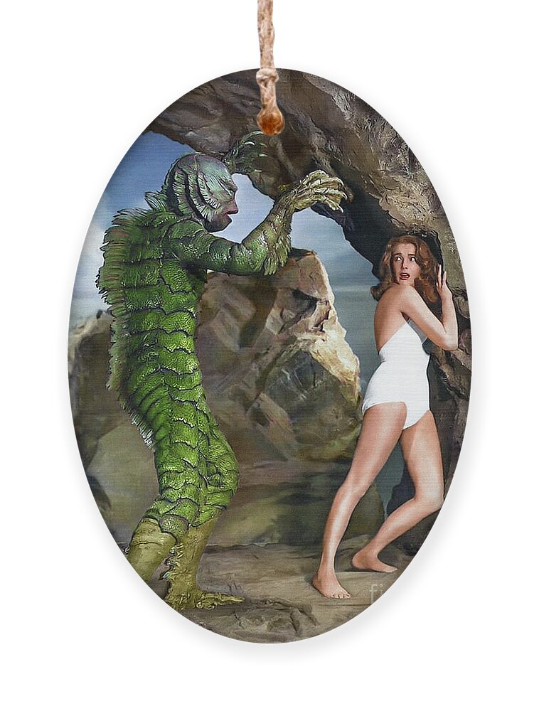 The Creature Ornament featuring the photograph The creature by Franchi Torres