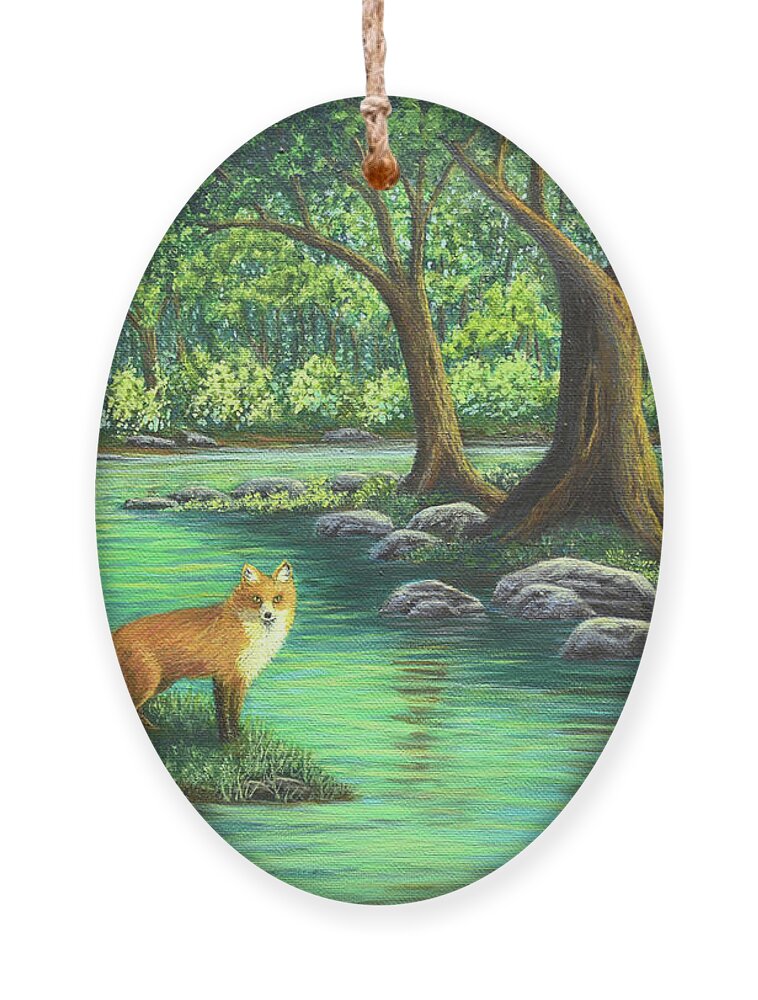 The Ornament featuring the painting The Encounter by Sarah Irland