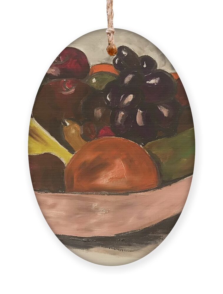  Ornament featuring the painting The Fruit by Angie ONeal