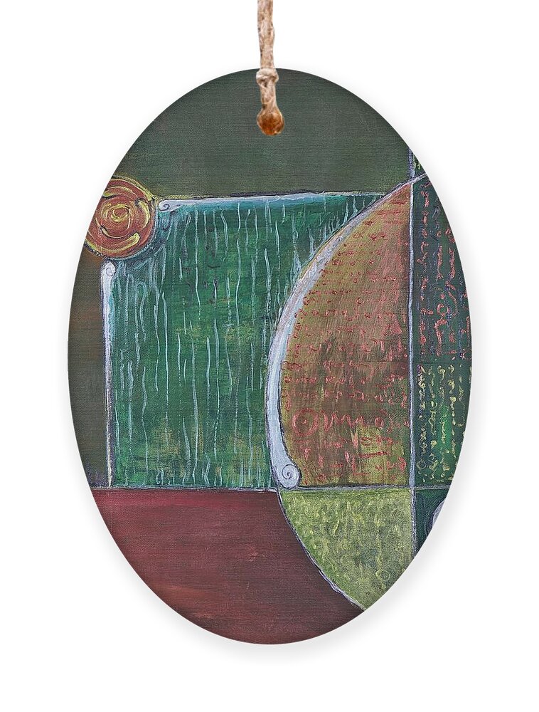 Abstract Ornament featuring the painting The Golden Mean by Raymond Fernandez