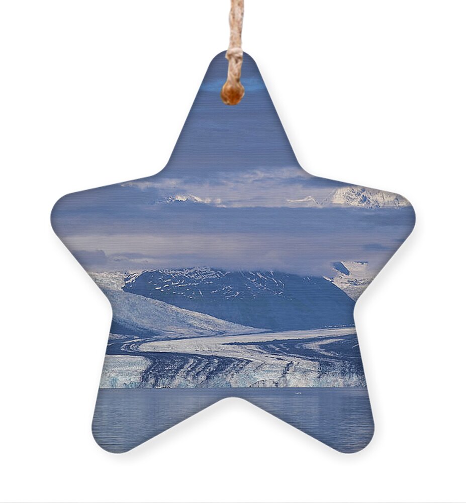 Harvard Glacier Ornament featuring the photograph The Harvard Glacier - College Fjord, Alaska by Amazing Action Photo Video