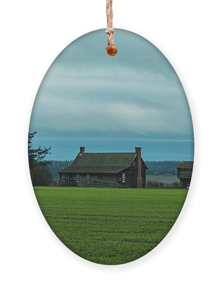 Ebeys Praire Ornament featuring the photograph Ebey's Landing, A Storied History, Whidbey Is, Washington by Leslie Struxness