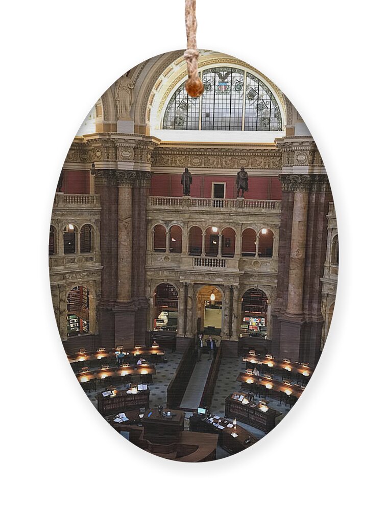 Library Of Congress Ornament featuring the photograph The Library of Congress by Lee Darnell