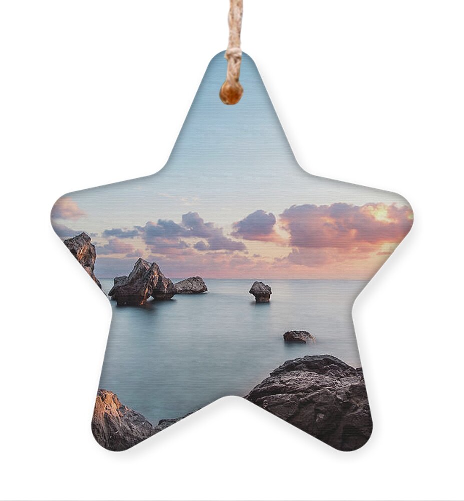 Coastline Ornament featuring the photograph The mark of time by Alexios Ntounas