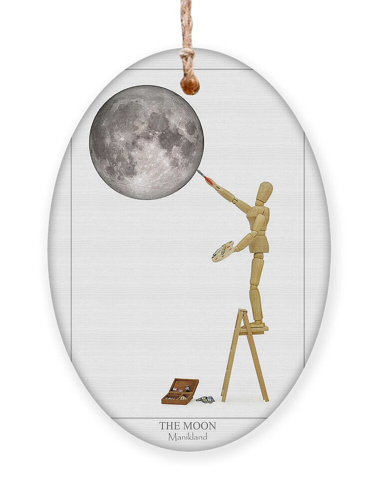 Alessandro Pezzo Ornament featuring the photograph The Moon by Alessandro Pezzo