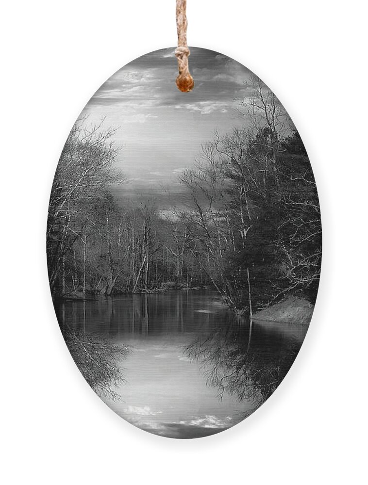 Holston Ornament featuring the photograph The Mysterious South Fork by Shelia Hunt