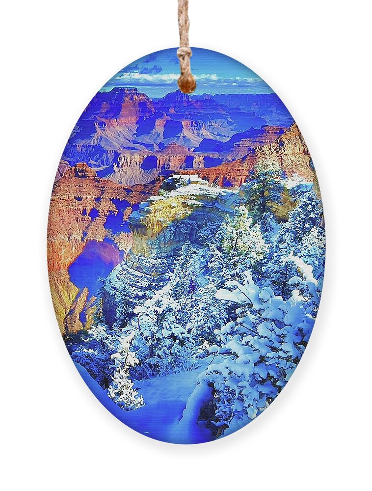 Landscape Ornament featuring the photograph The Paintbrush Of God by Kevyn Bashore