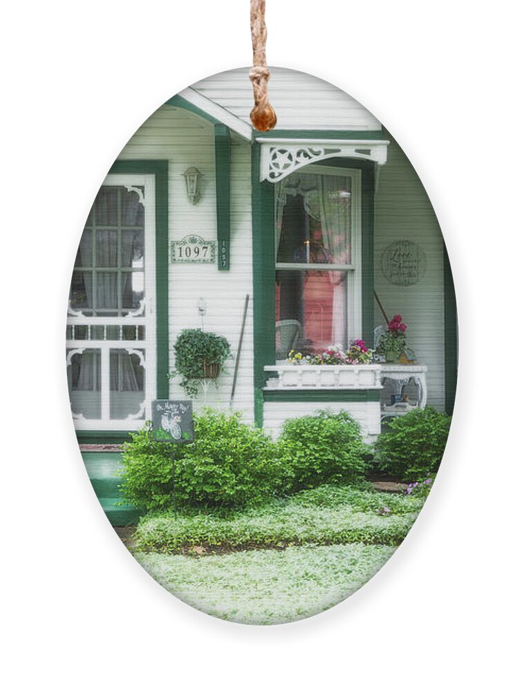 Bay View Ornament featuring the photograph The Parsons House With Radiance by Robert Carter