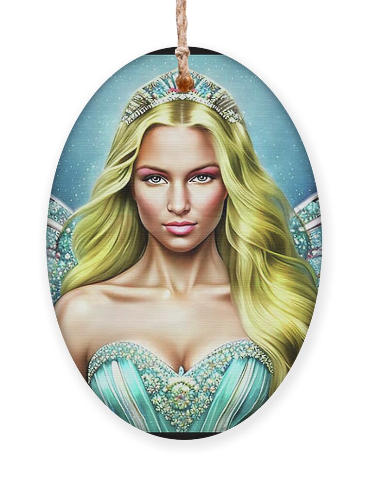 Healer Ornament featuring the digital art The Prom Queen by Shawn Dall
