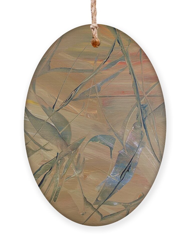 Original Ornament featuring the painting The Rain Has Gone by Dick Richards
