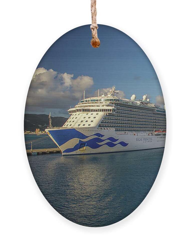 Regal Princess Ornament featuring the photograph The Regal Princess by Robert J Wagner
