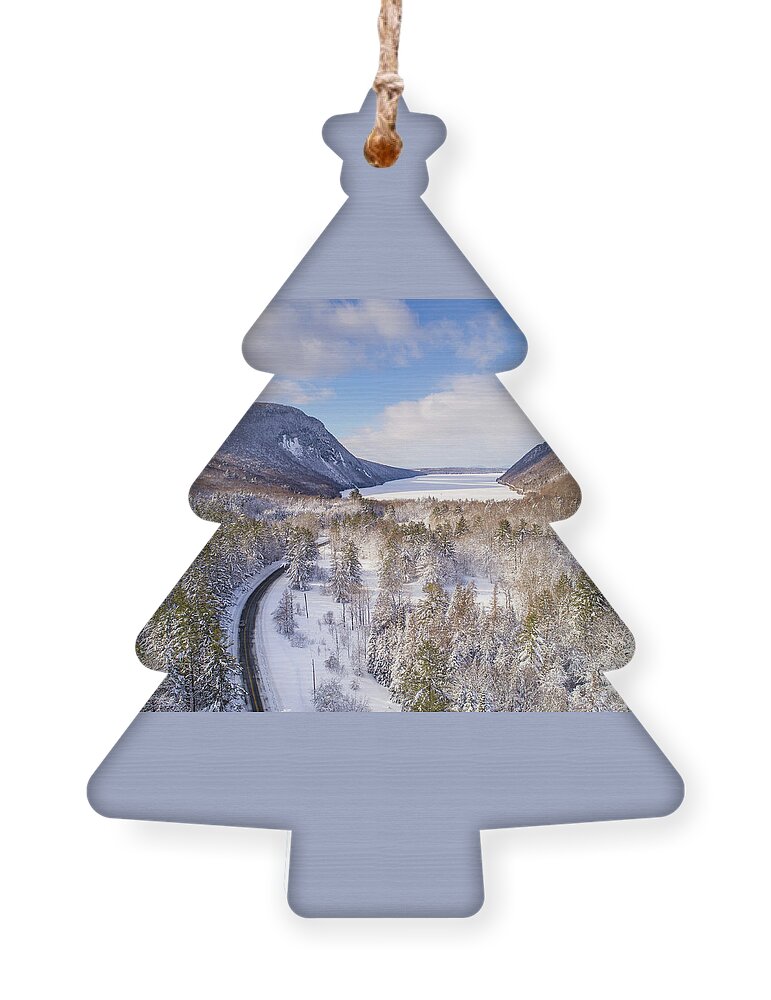 Lake Willoughby Ornament featuring the photograph The Road To Willoughby by John Rowe